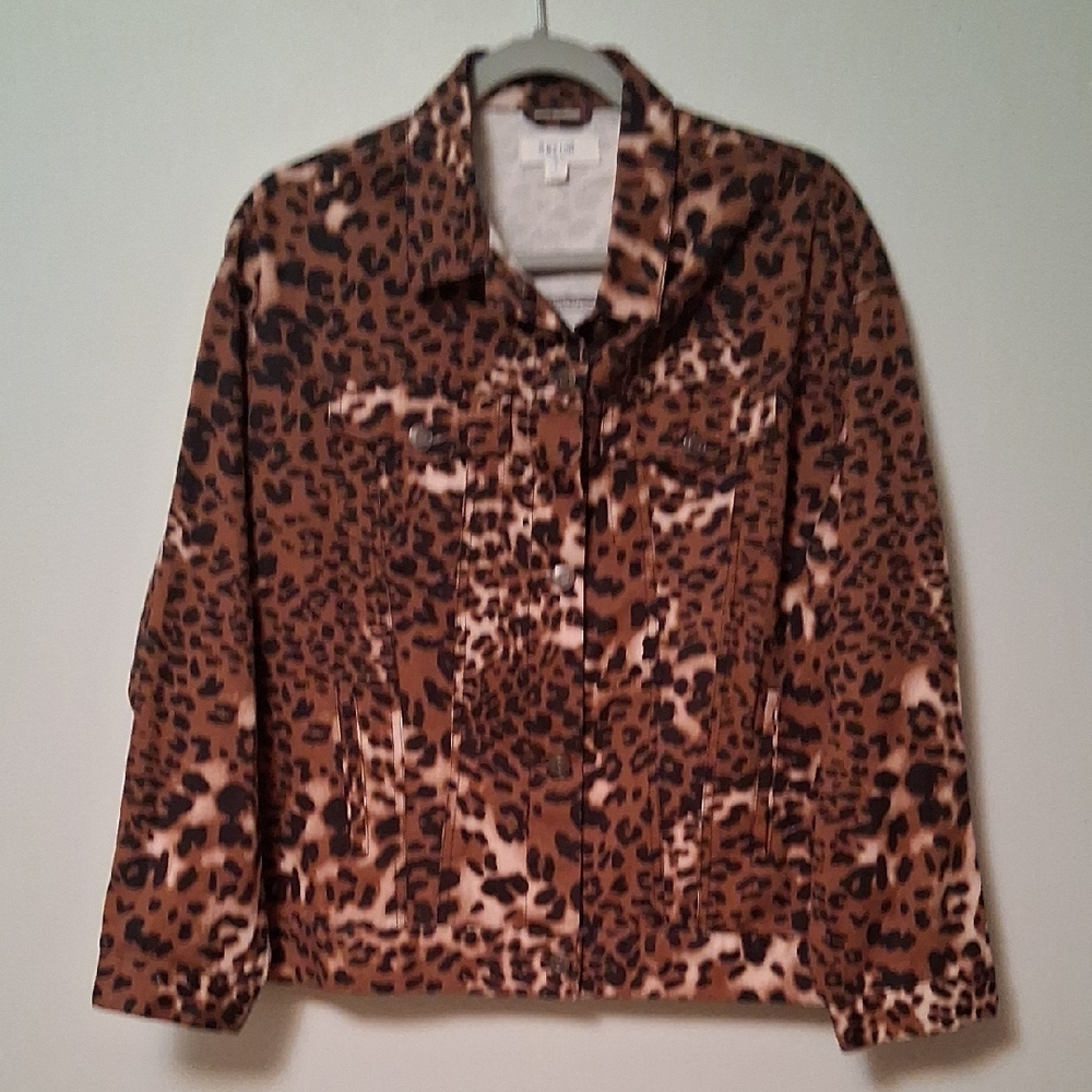 Peach Love California Brown Jean Jacket Chic and Versatile